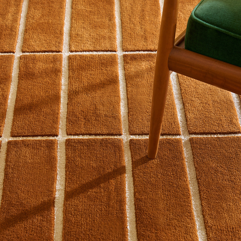Marimekko Tiiliskivi Rug Brown