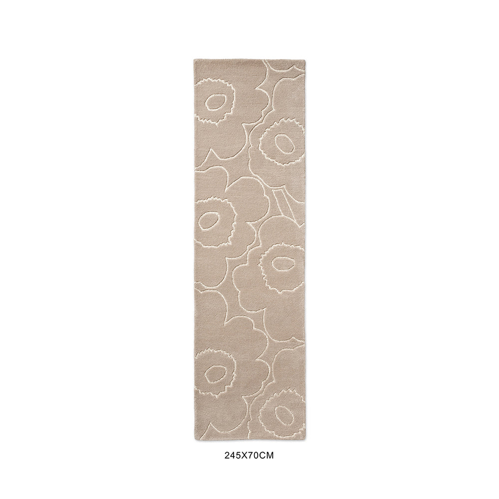 Marimekko Piirto Unikko Rug Greige