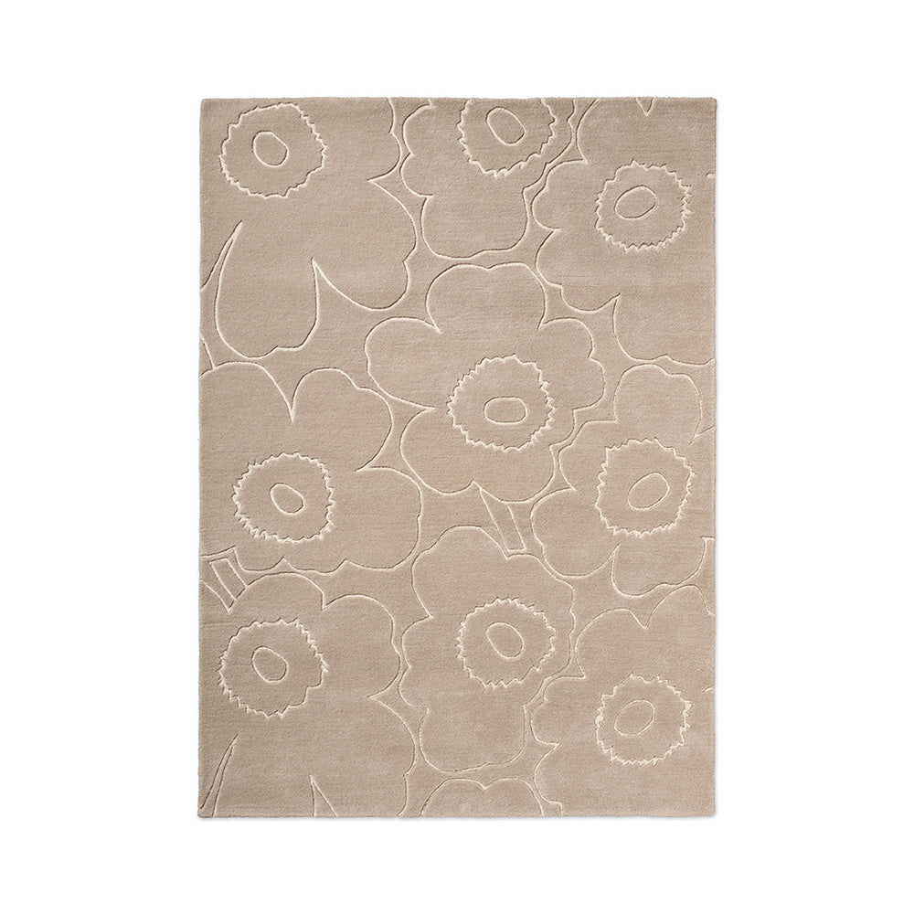 Marimekko Piirto Unikko Rug Greige