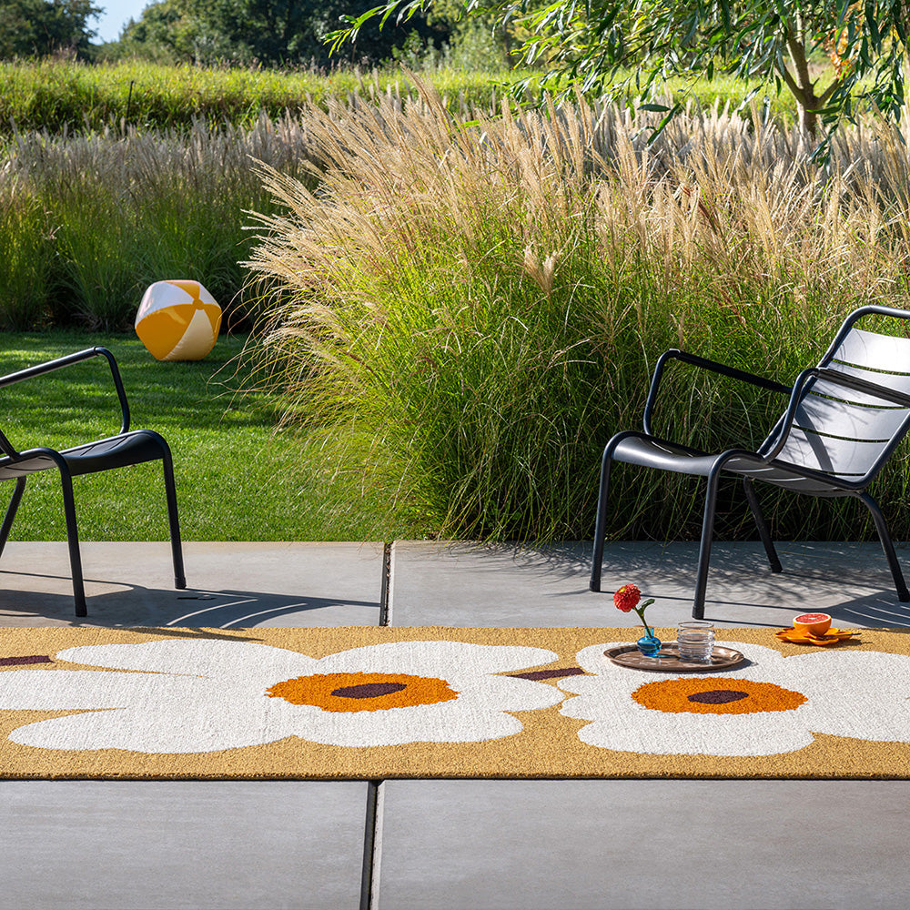 Marimekko Unikko Anniversary Outdoor Rug Honey