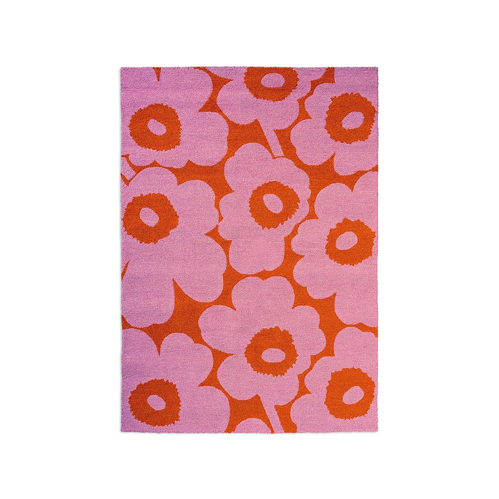 Marimekko Unikko Outdoor Rug Pink Orange
