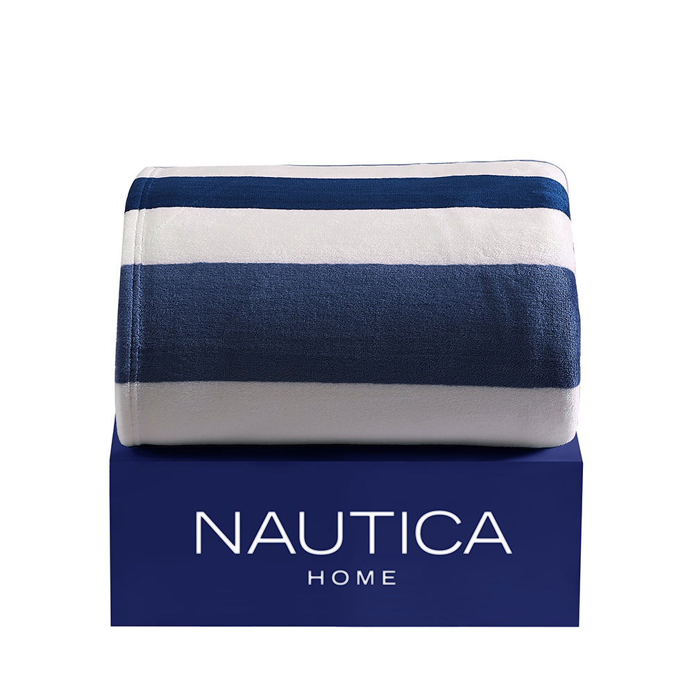 Nautica Awning Stripe Blanket