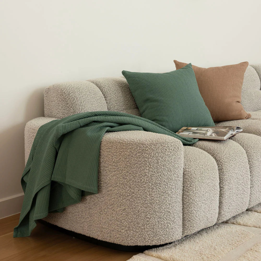 Bambury Milo Waffle Square Cushion