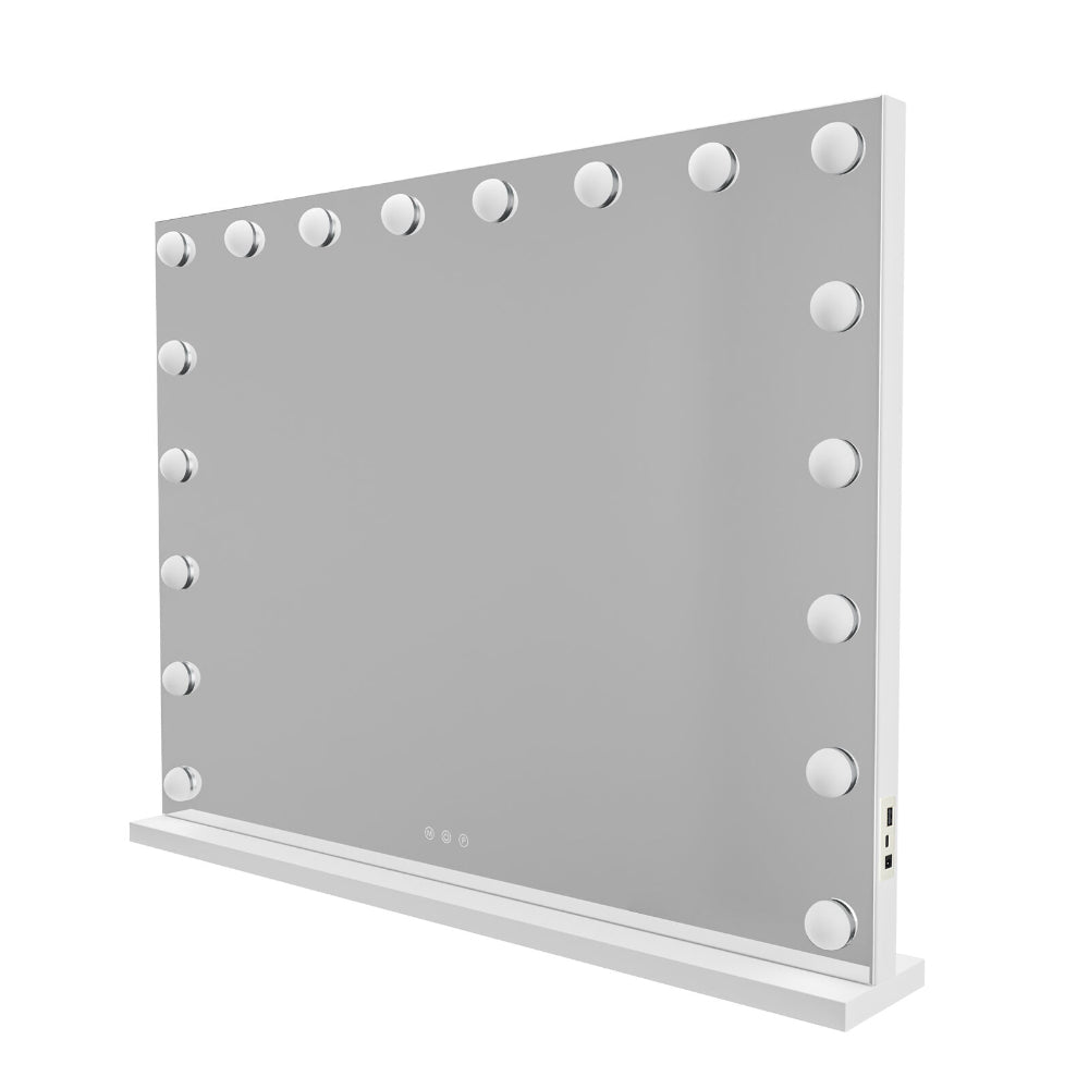 Lenoxx LED Beauty Mirror With 18 Bulbs White 80 x 62cm