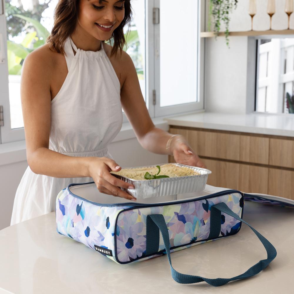 woman packing floral Insulated Food Carrier