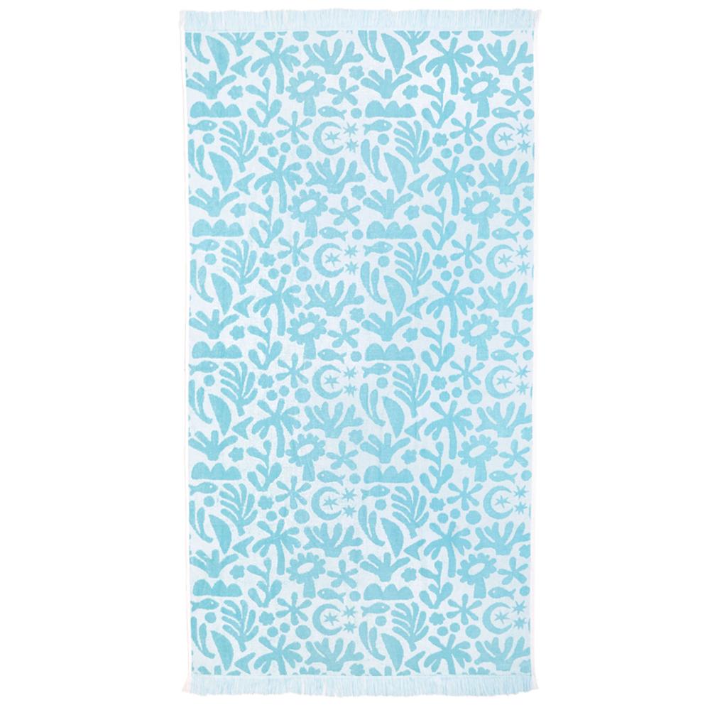 Bambury Hilo Beach Towel Holiday Sky blue