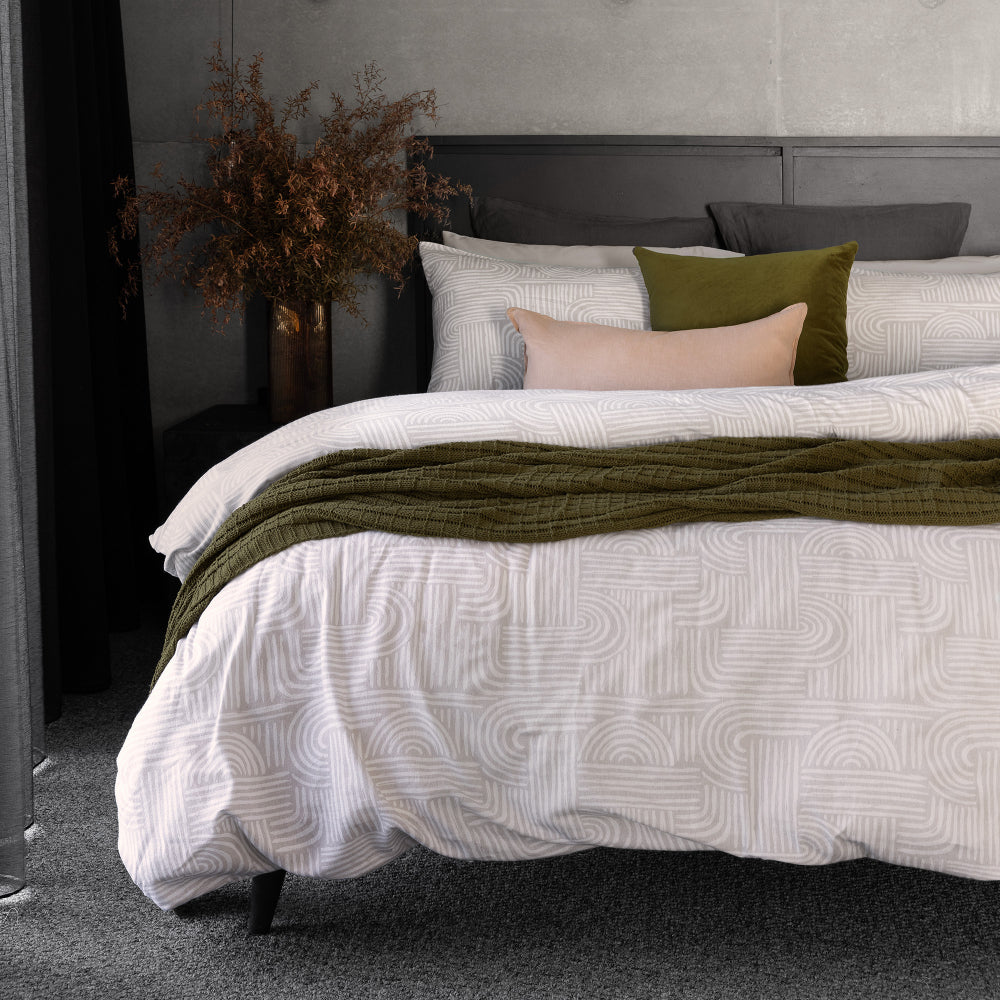 Bambury Bowie Flannelette Quilt Cover Set