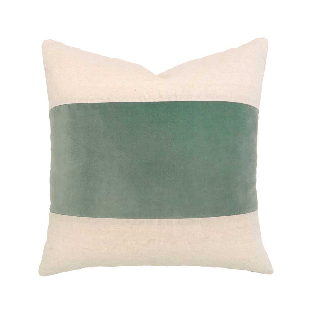 Bambury Kembla Square Cushion green