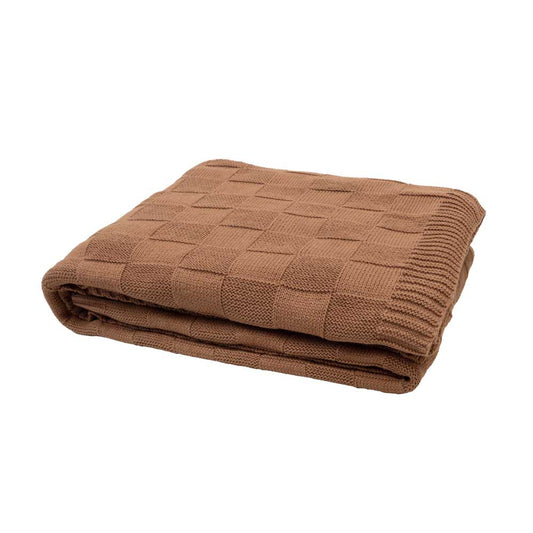 Bambury Solomon Knitted Throw brown