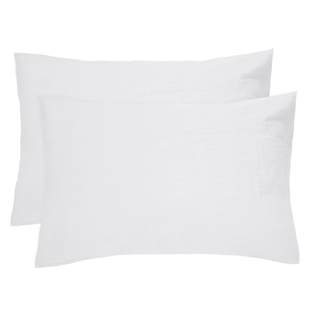 Bambury French Flax Linen Sheet Set White - House