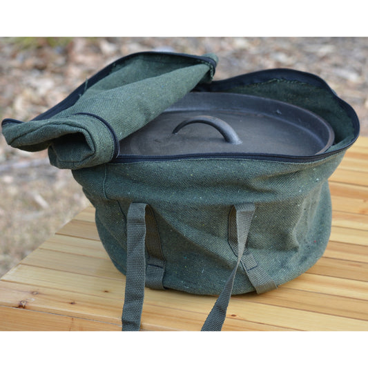 G&S Camp Oven Bag Canvas 12qt Khaki Green