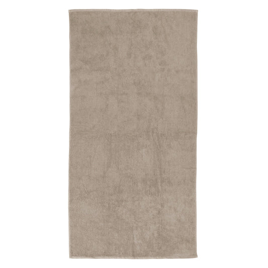 The Bambury Chateau bath sheet in latte.