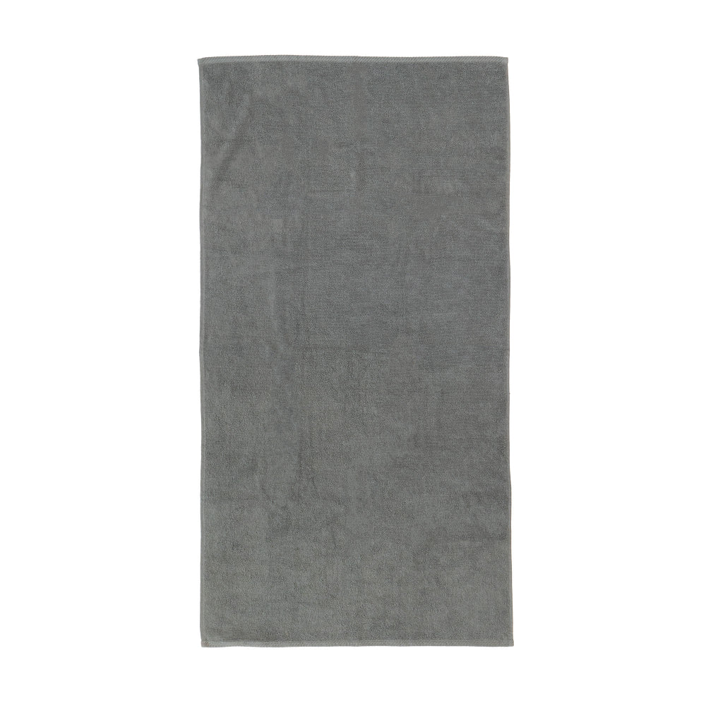The Bambury Chateau bath towel in charcoal.