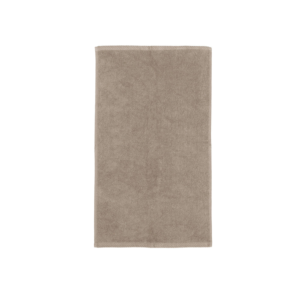 The Bambury Chateau hand towel in latte.