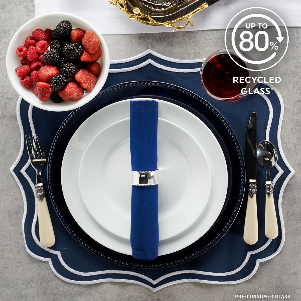 Corelle Dazzling White Wide Rim 18 Piece Dinner Set