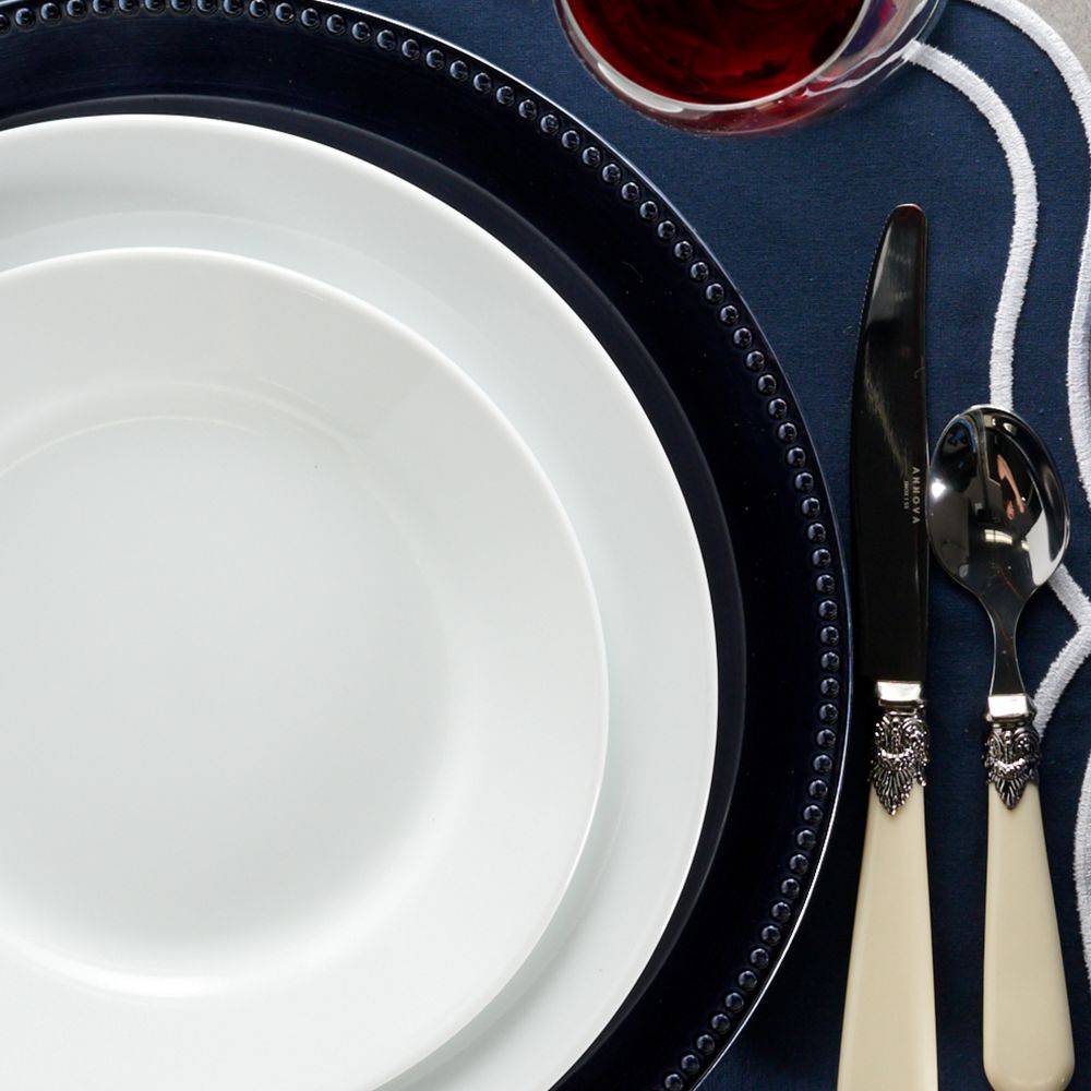 Corelle Dazzling White Wide Rim 18 Piece Dinner Set