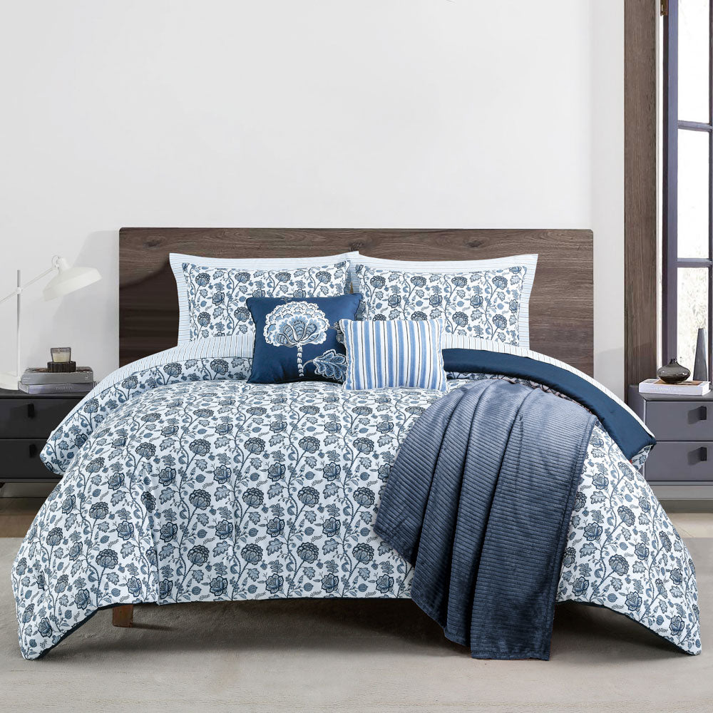 Nautica Floral Bay Bed In A Bag Set Queen