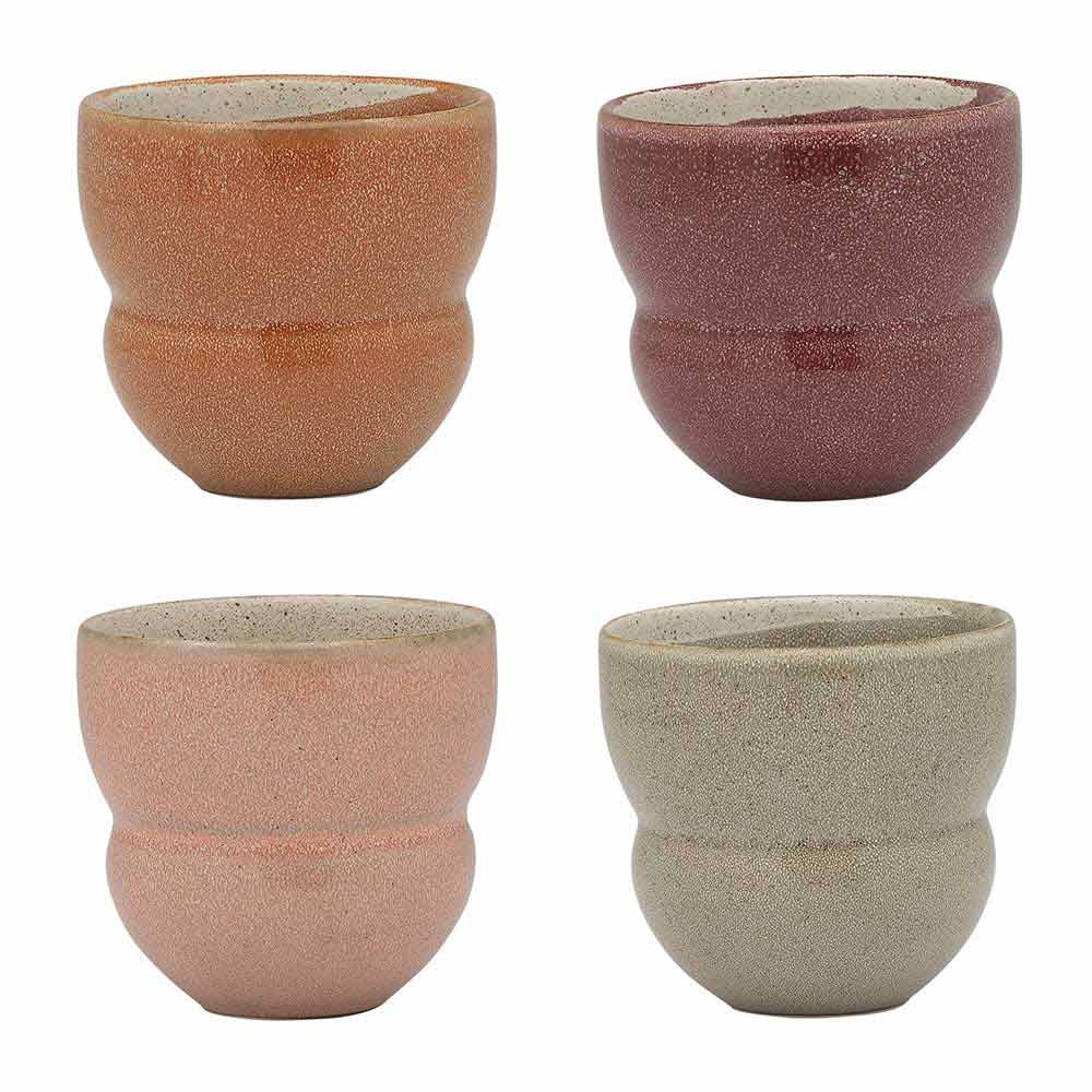 Ecology Galet Set of 4 Cuddle Mugs 270ml Assorted at House