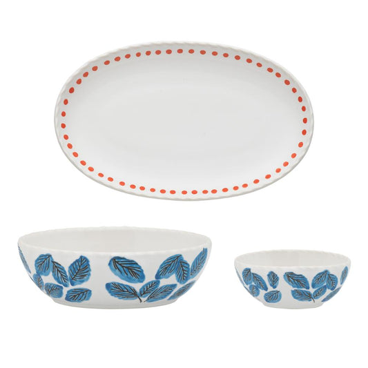 Ecology Joie Set of 2 Dip Bowls with Tray