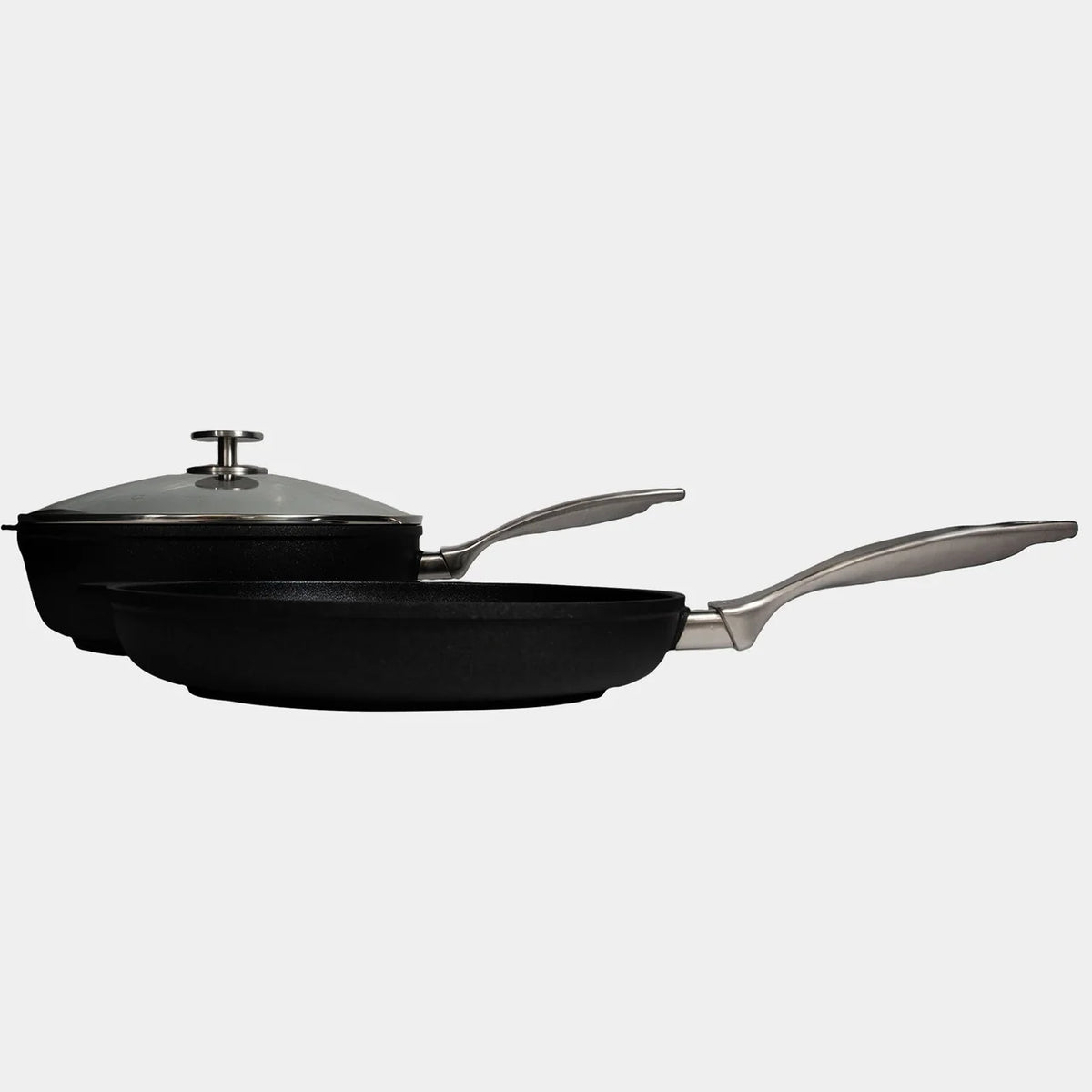 Swiss Diamond CXD Induction 28cm Frypan & 28cm Saute Pan With Glass Vented Lid