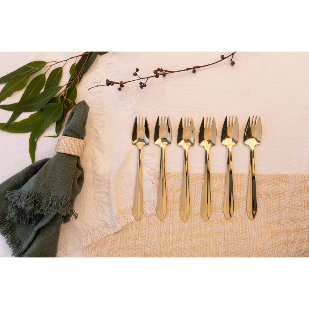 Splayd Black Label Gold Mirror 6 Piece Set