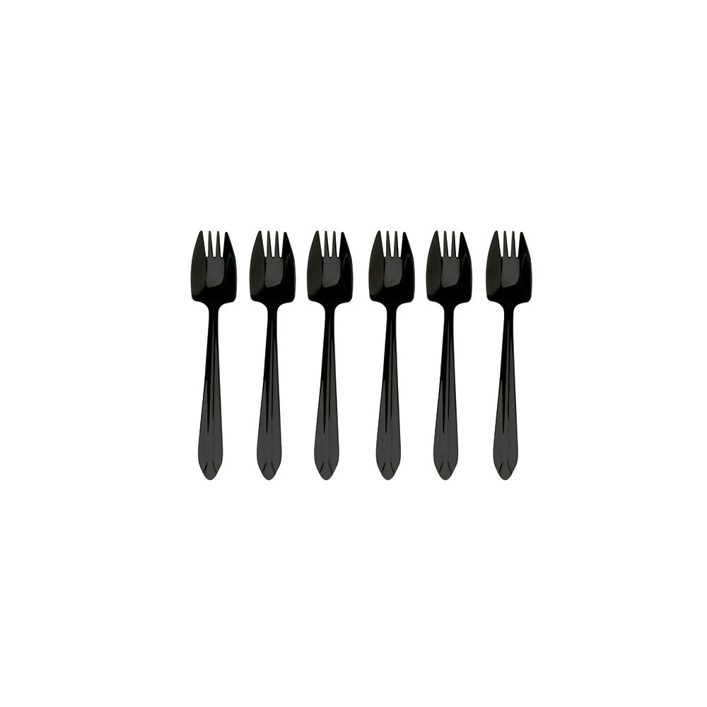 Splayd Black Label Mini 6 Piece Cake Fork Set