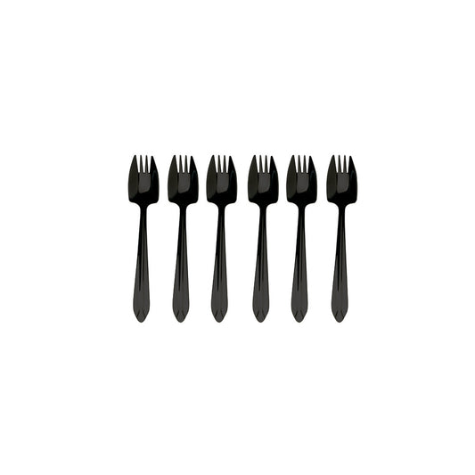 Splayd Black Label Mini 6 Piece Cake Fork Set