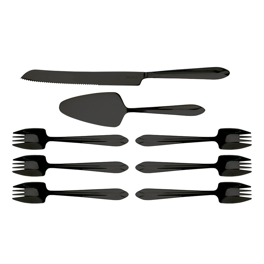 Splayd Set of 8 Cake Knife Server & Splayd
