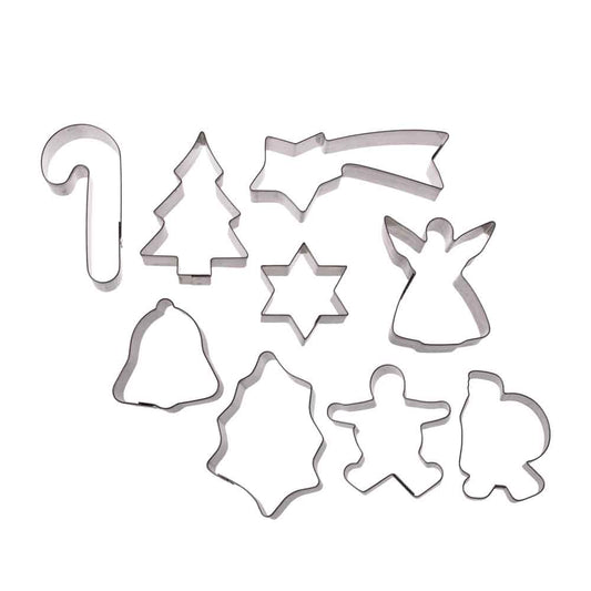 D.Line Xmas Cookie Cutters Set of 9 On Ring