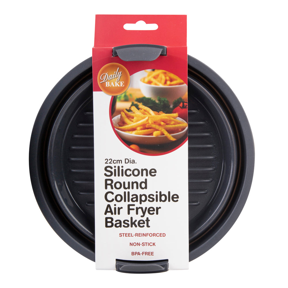 Daily Bake Silicone Collapsible Air Fryer Basket 22cm