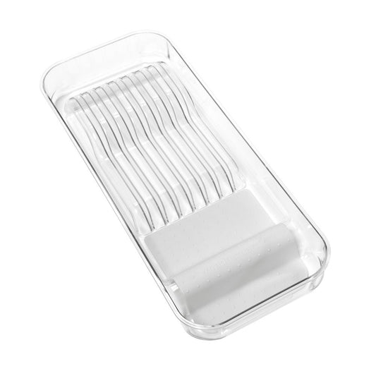 madesmart Clear Soft Grip In-Drawer Knife Organiser