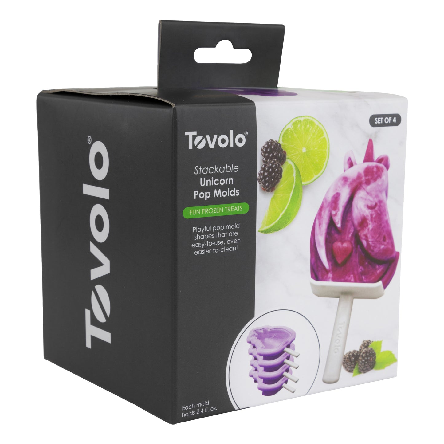 Tovolo Set of 4 Stackable Pop Moulds