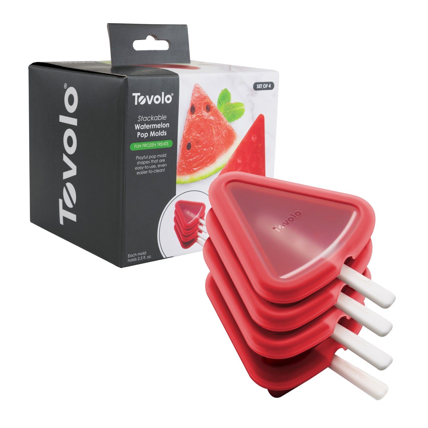 Tovolo Set of 4 Stackable Pop Moulds