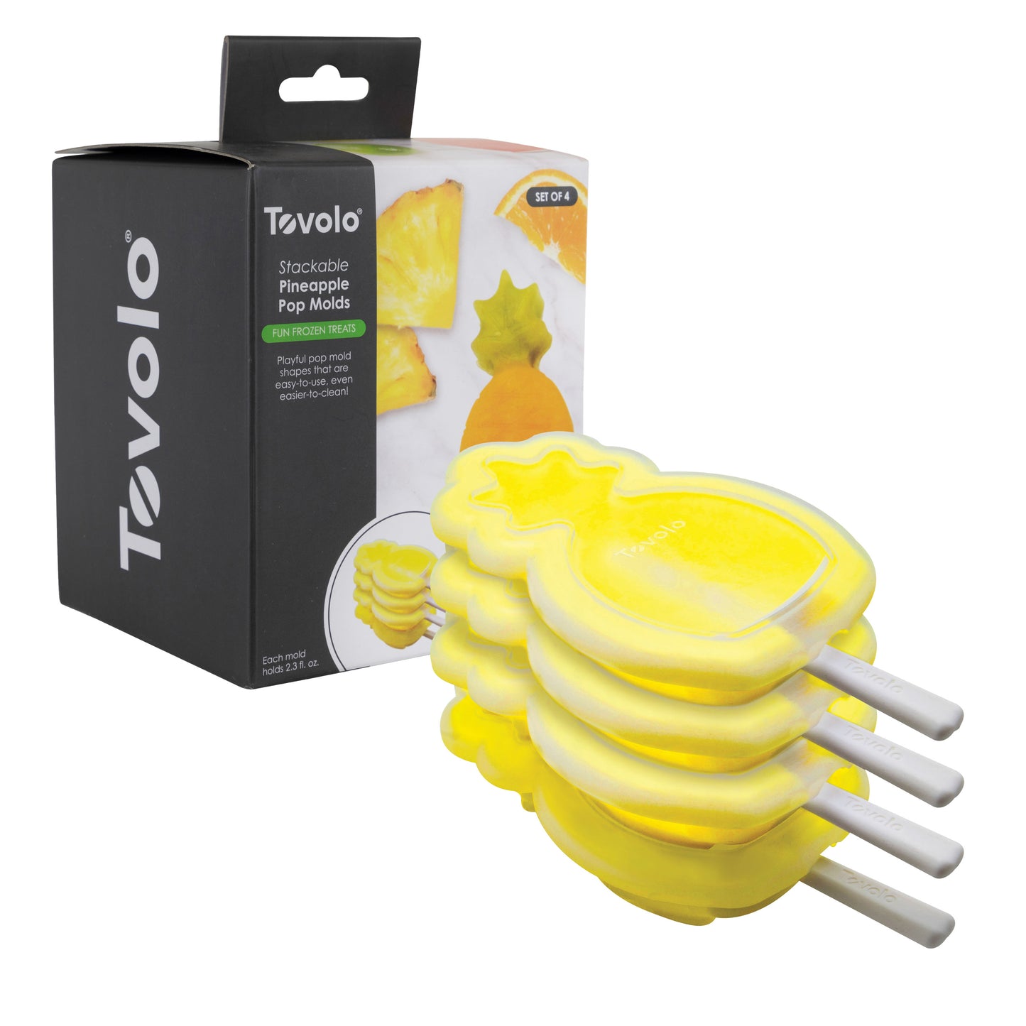 Tovolo Set of 4 Stackable Pop Moulds