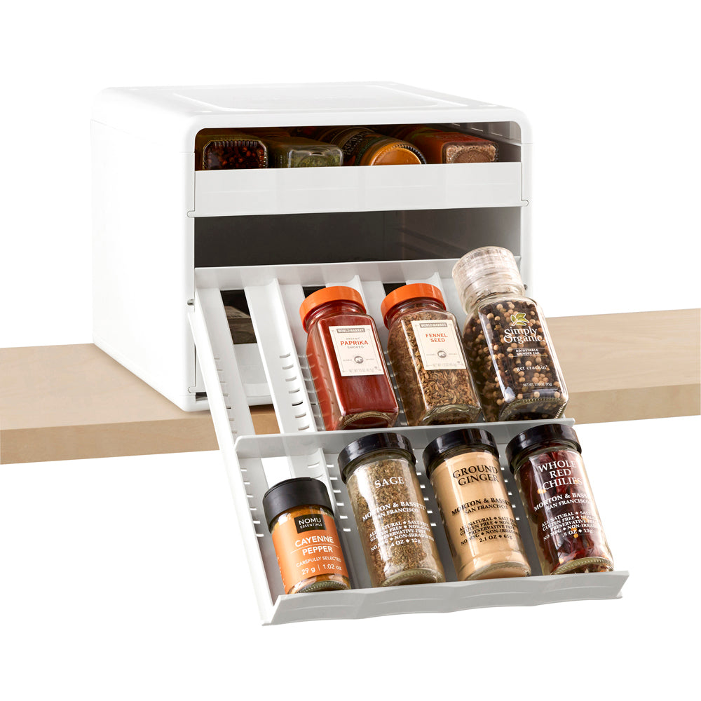 YouCopia SpiceStack 24 Spice Bottle Organiser With 104 Labels