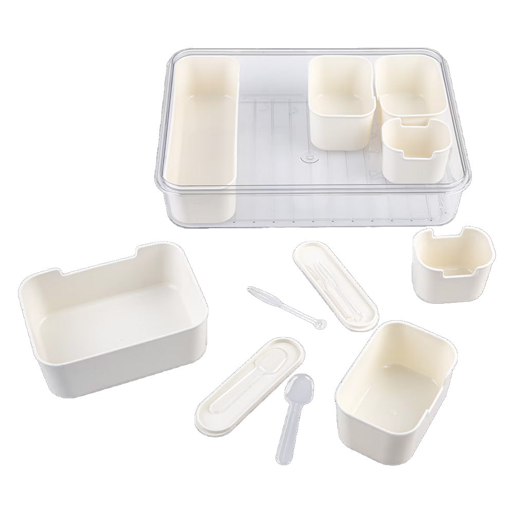 Alfresco Lane Rectangular 7 Compartment Grazing Box with Carry Handles