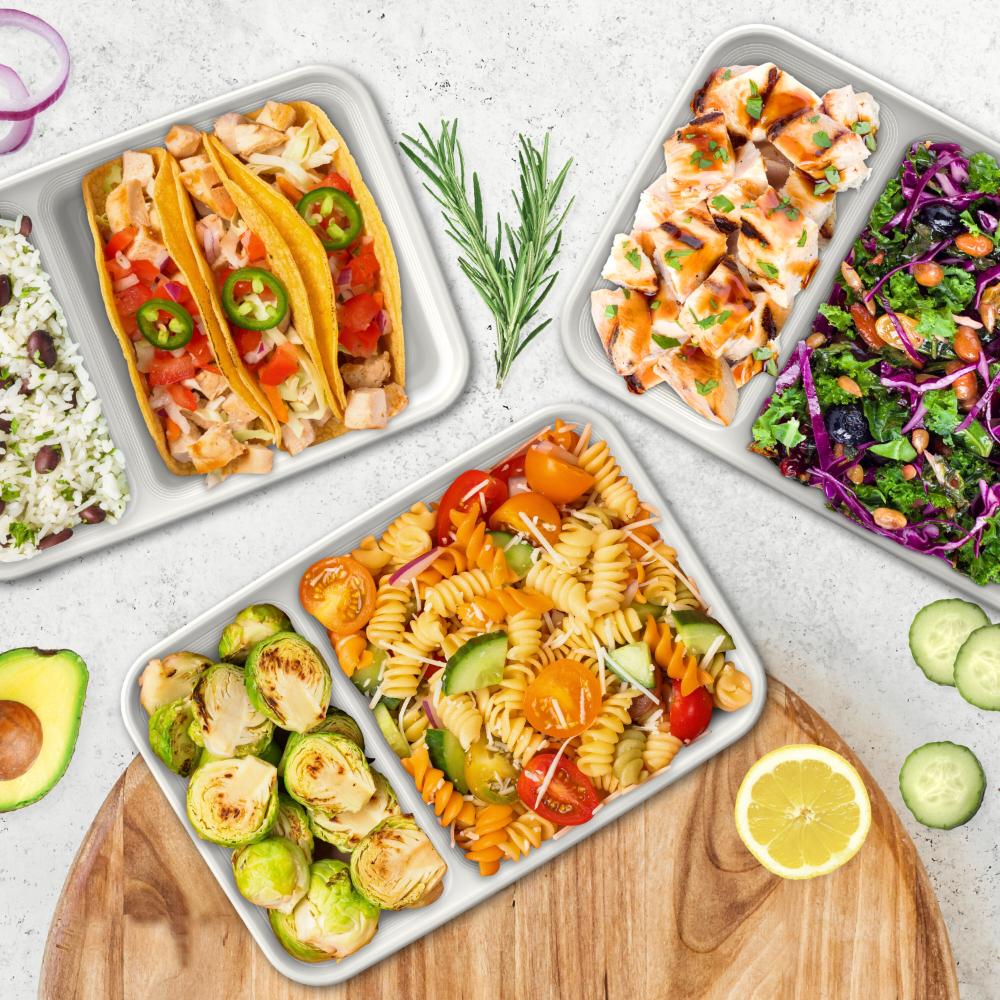 Bentgo Prep Set of 10 2 Compartment Containers