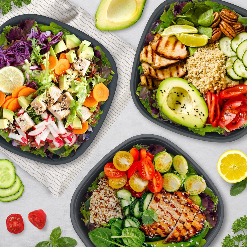 Bentgo Prep Set of 10 1 Compartment Bowls