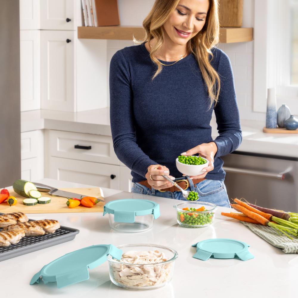 Bentgo 6 Piece Round Glass Food Storage Set