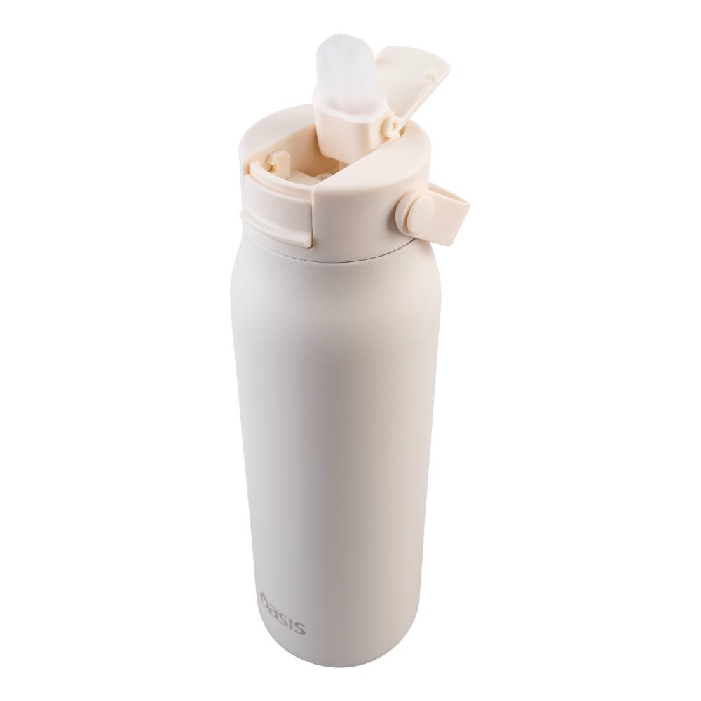 Oasis Ceramic Lined Stainless Steel Double Wall Insulated Sorrento Sipper Bottle 900ml
