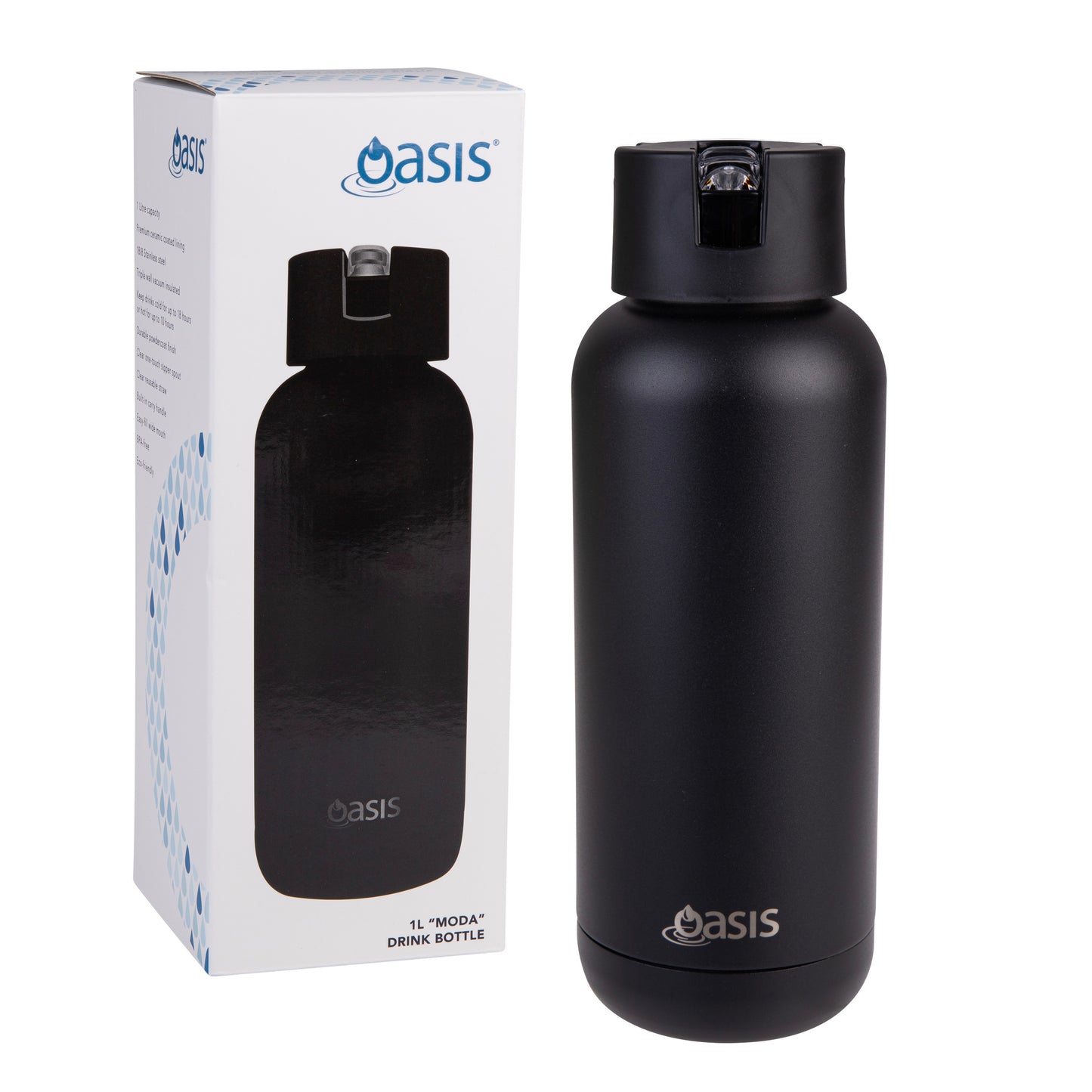 Oasis Moda Triple Wall Insulated Drink Bottle 1L