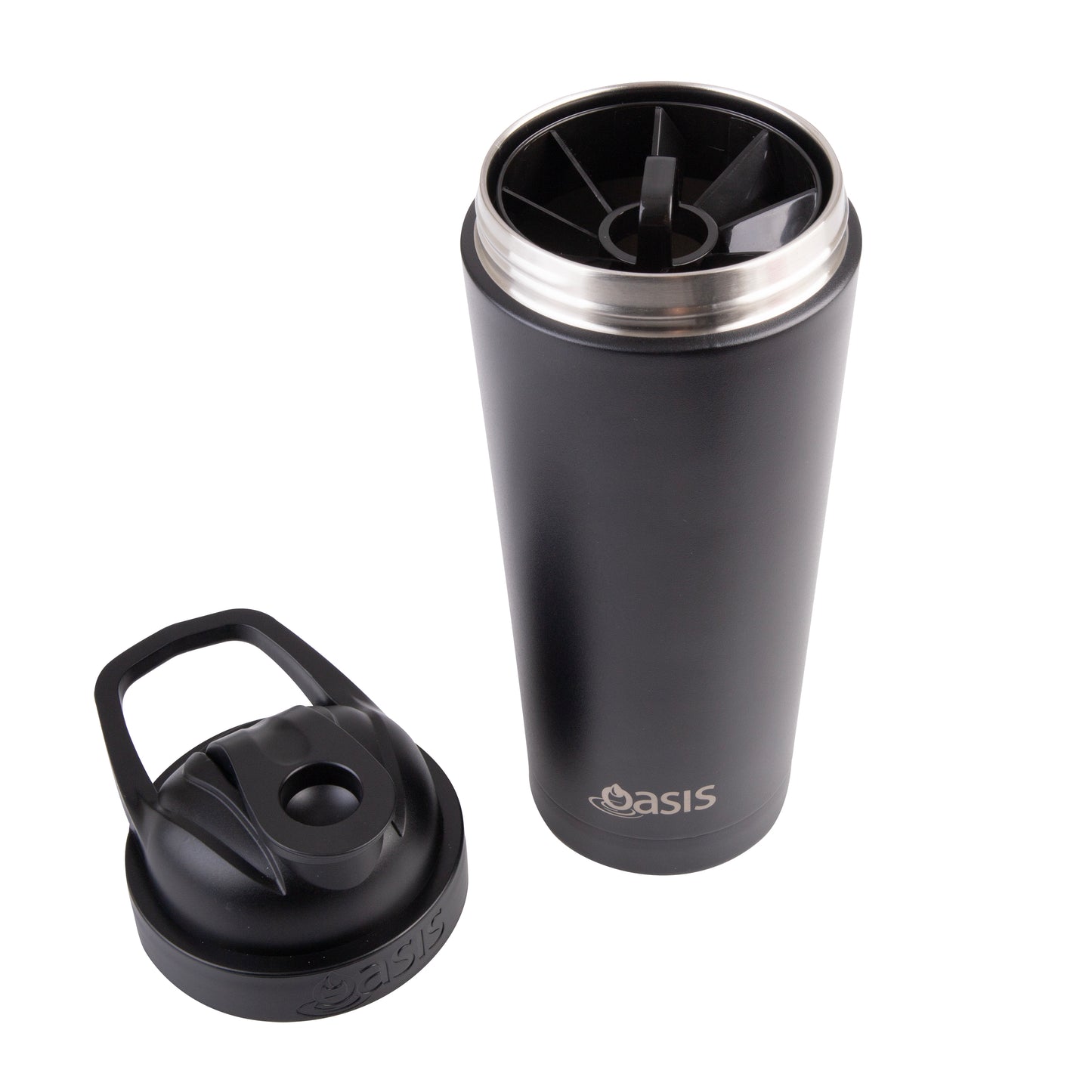 Oasis Stainless Steel Double Wall Insulated Protein Shaker 700ml