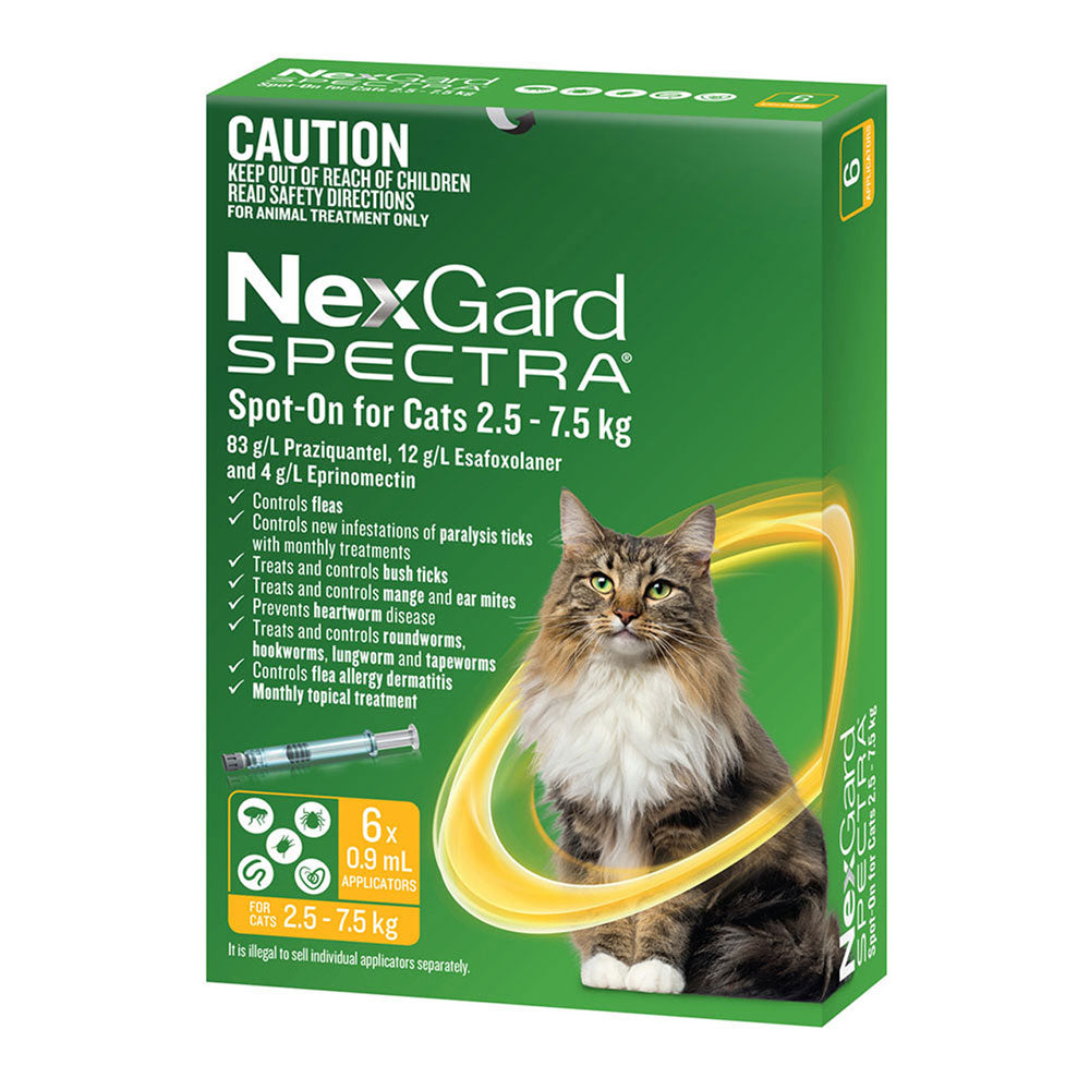 Nexgard Spectra Spot-on For Cats 2.5 - 7.5kg