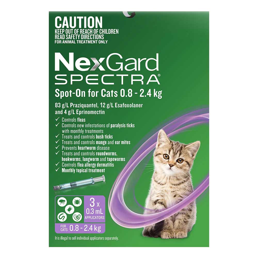 Nexgard Spectra Spot-on For Cats 0.8 - 2.4 KG