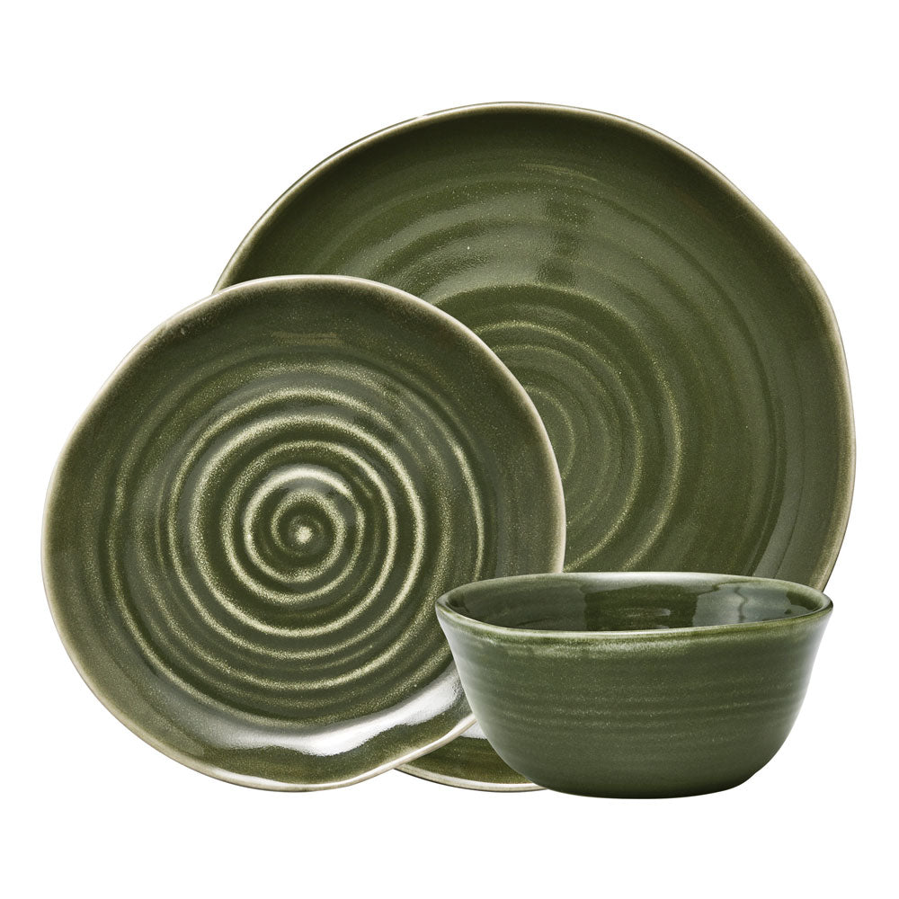 Ecology Ottawa 12 Piece Dinner Set Moss