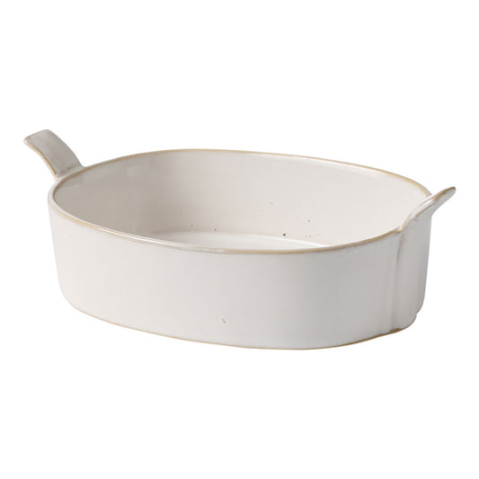 The Ecology Fieldstone serving platter is in a quartz white colour with side handles for easy carrying and serving.