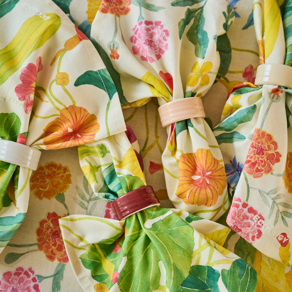 Ecology Market Garden Set of 4 Napkins 45x45cm