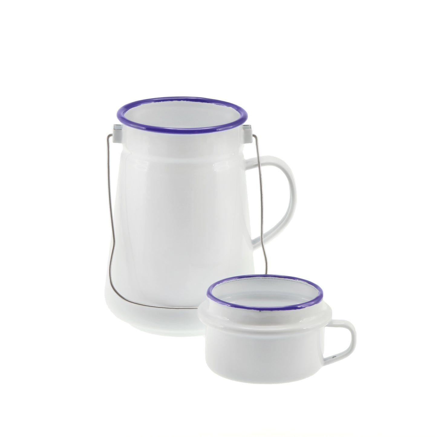 Falcon Tea Can & Mug Set White & Blue