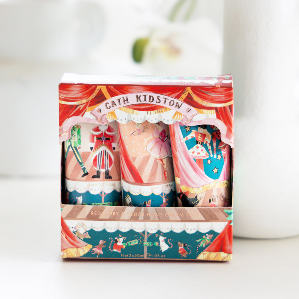 Heathcote & Ivory Cath Kidston Nutcracker Theatre Hand Cream Trio