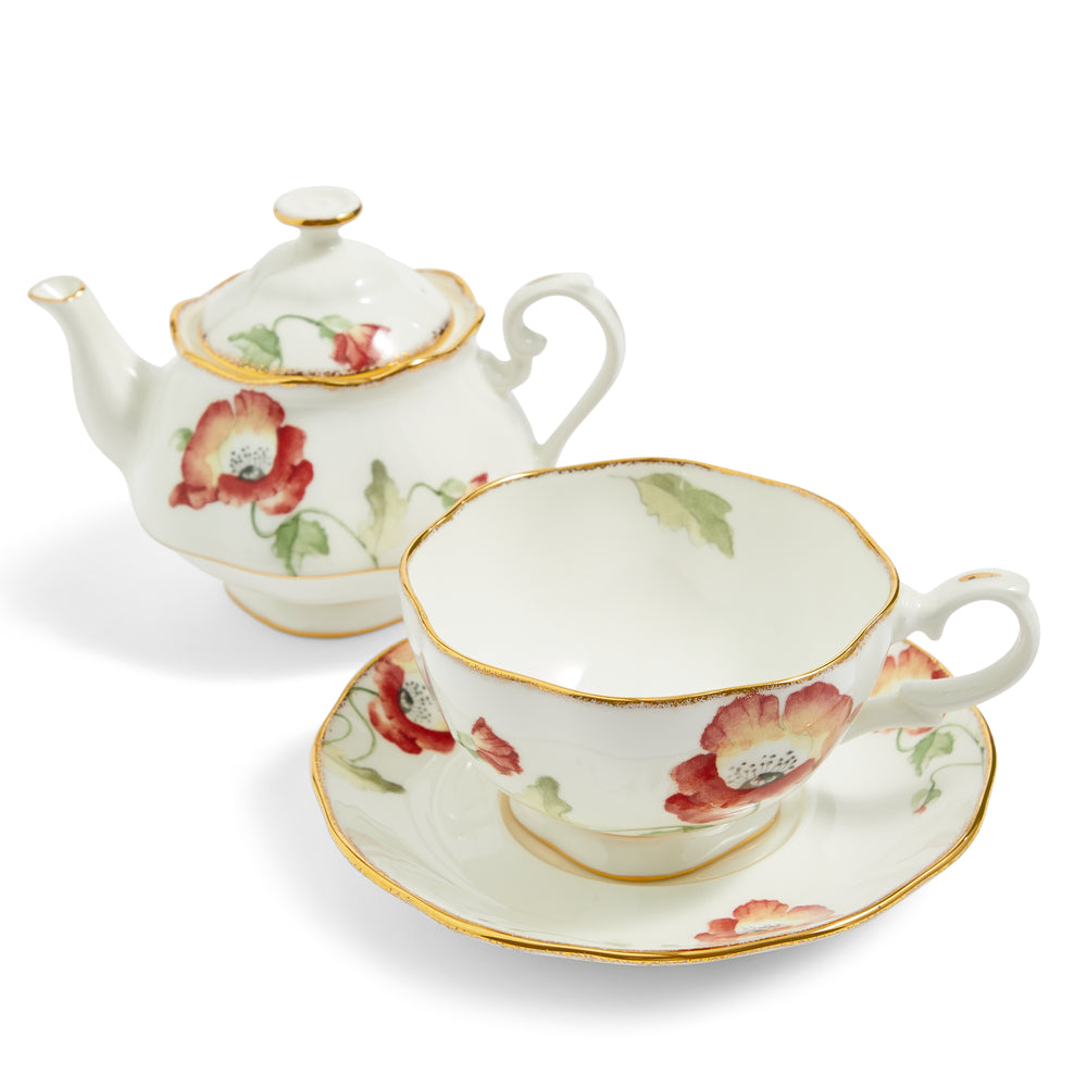 Royal Albert 100 Years Tea For One Poppy 1970